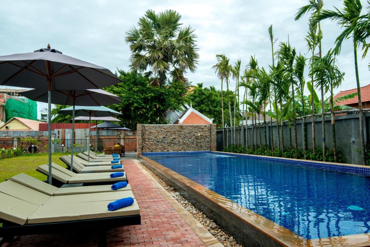 8m2 studio Vrijstaande woning, met 19 privé badkamer in Sala Kamreuk Siem Reap Buitenkant foto