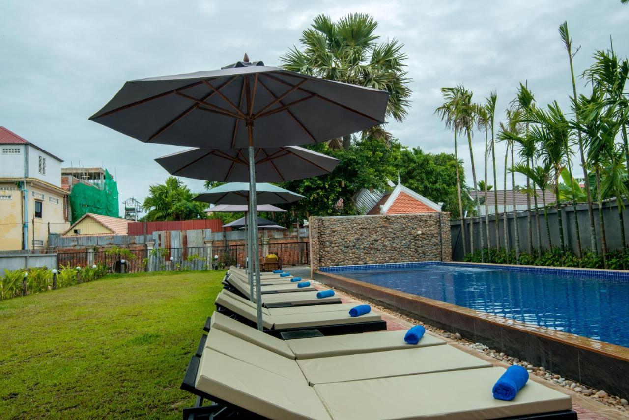 8m2 studio Vrijstaande woning, met 19 privé badkamer in Sala Kamreuk Siem Reap Buitenkant foto